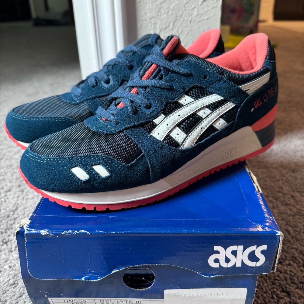 ASICS gel lyte 3 iii Ronnie fieg kith Neptune salmon sz 8 men’s runner trainer